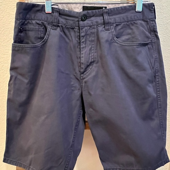 Tavik Navy  Flat Front Shorts with Cotton Twill - Picture 1 of 4